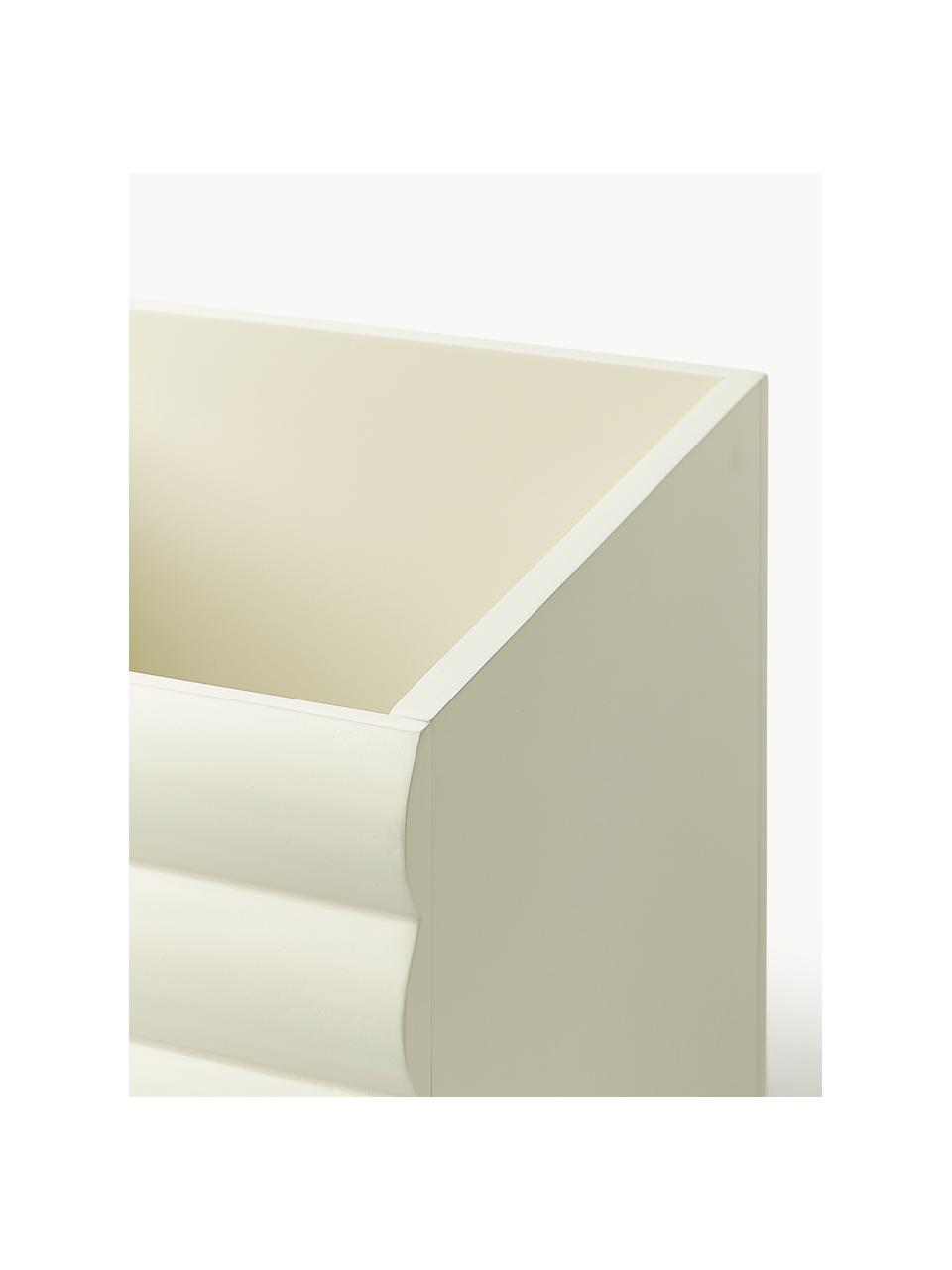 Aufbewahrungsbox Ina, Mitteldichte Holzfaserplatte (MDF), FSC-zertifiziert, Off White, B 32 x T 32 cm