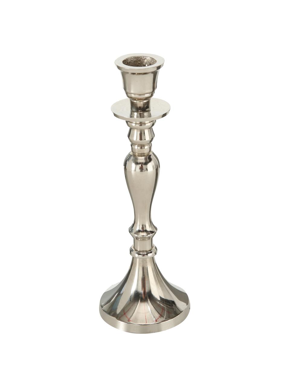 Set candelabri Zeus 5 pz, Alluminio, Argentato, Set in varie misure