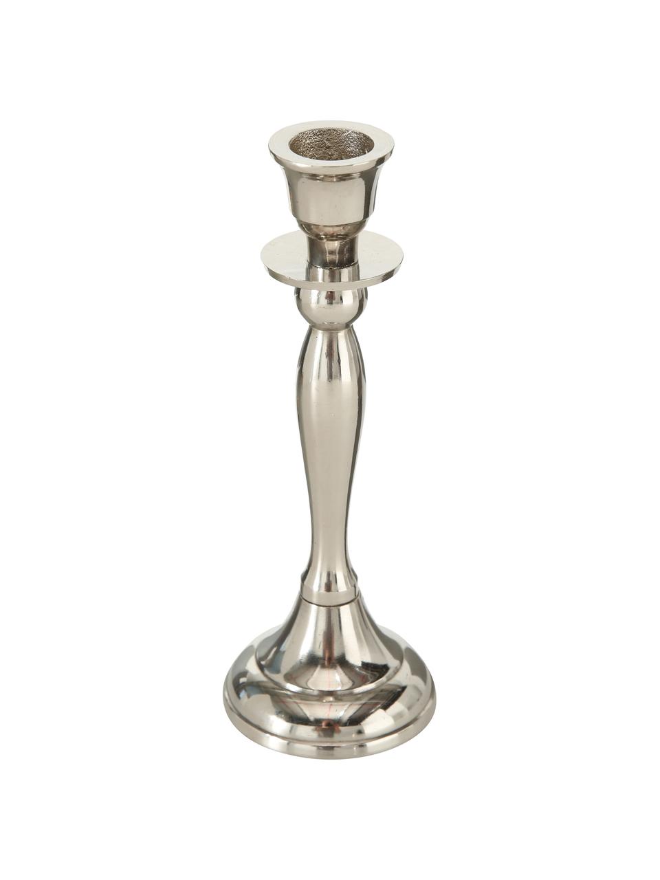 Set candelabri Zeus 5 pz, Alluminio, Argentato, Set in varie misure