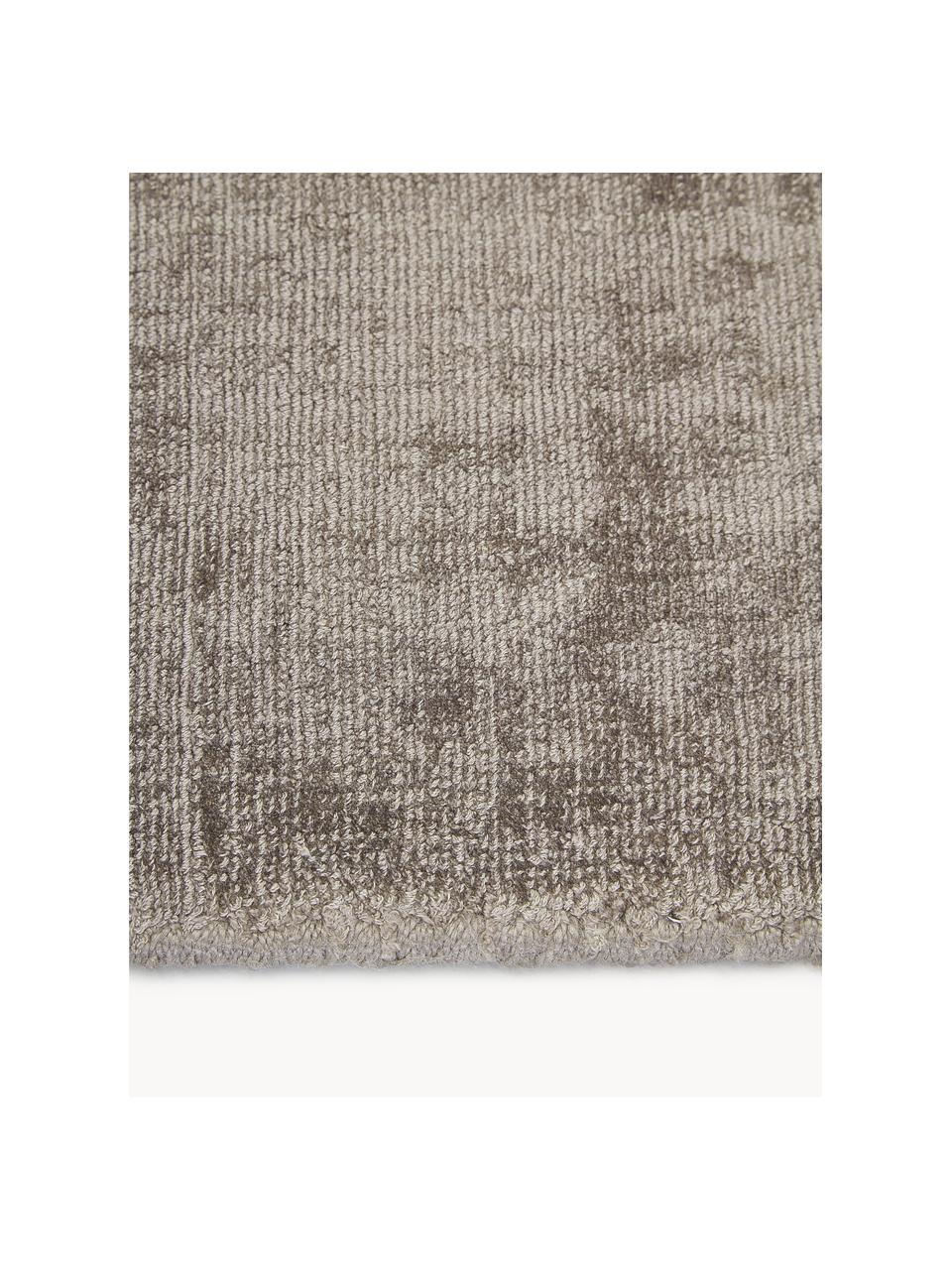 Ručne tkaný behúň z viskózy Jane, Sivobéžová, Š 80 x D 200 cm