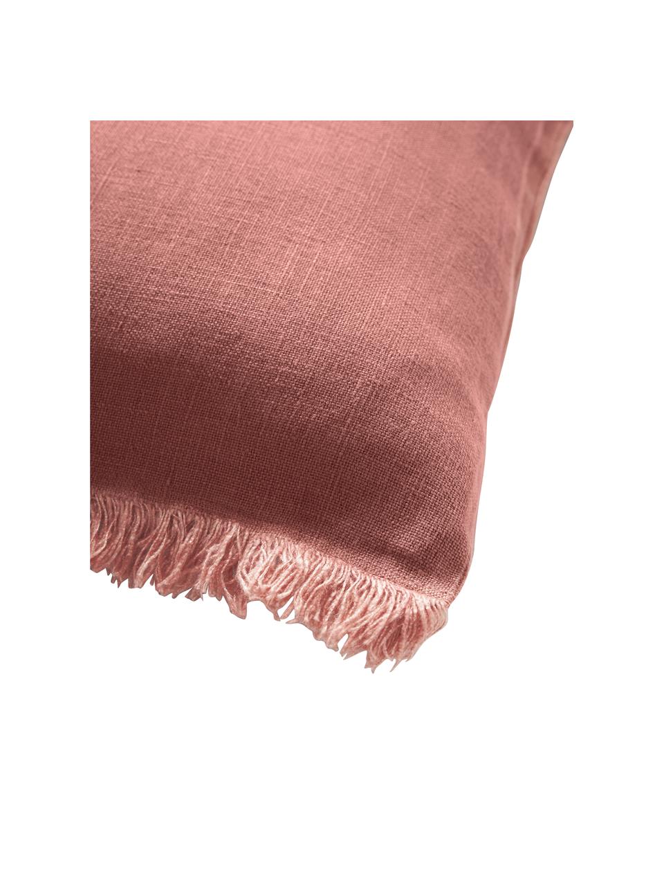 Housse de coussin lin rouge rouille à franges Luana, 100 % pur lin

Le lin est naturellement doté d'un toucher plutôt rugueux et d'un aspect froissé
Sa résistance élevée au accrocs lui confère robustesse et longévité, Rouille, larg. 50 x long. 50 cm