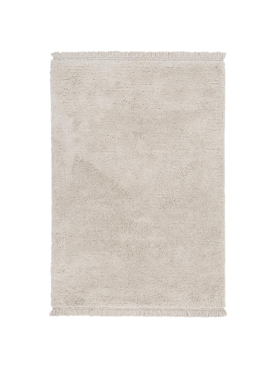 Pluizig hoogpolig vloerkleed Dreamy met franjes, 100% polyester, gerecycled

Het in dit product gebruikte materiaal is getest op schadelijke stoffen en gecertificeerd volgens STANDAARD 100 door OEKO-TEX®, HOHENSTEIN HTTI, 21.HIN.90042., Beige, B 160 x L 230 cm (maat M)