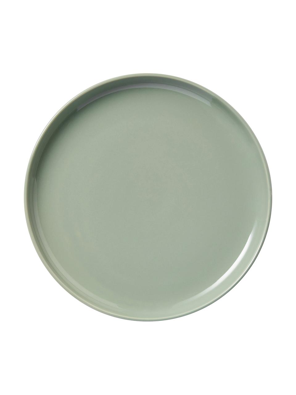 Porcelánová súprava tanierov Nessa, 4 osoby (12 dielov), Vysokokvalitný porcelán, Šalviová zelená, 4 osôb (12 dielov)