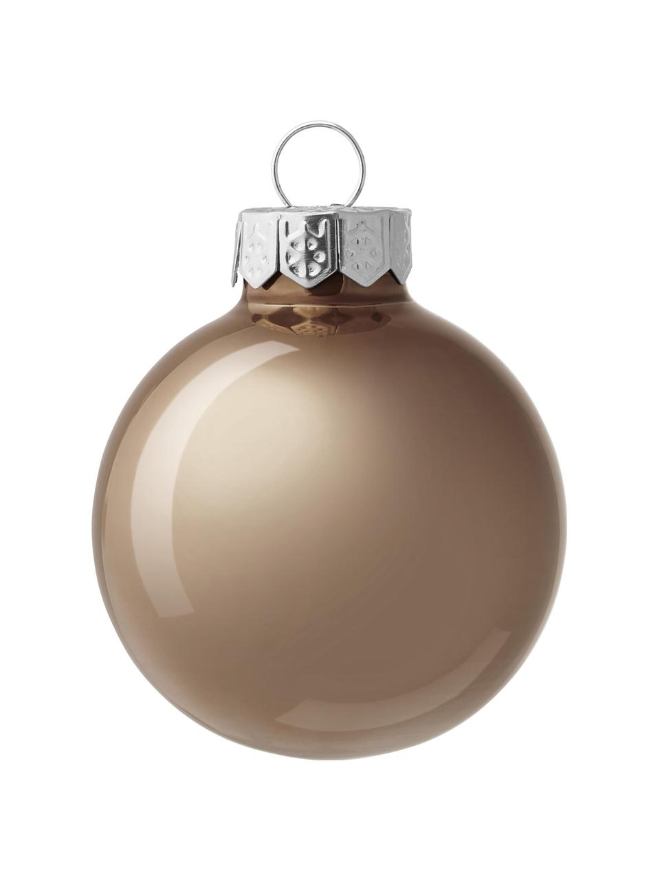 Boules de Noël Evergreen, 16 pièces, Brun clair, Ø 4 cm, 16 pièces