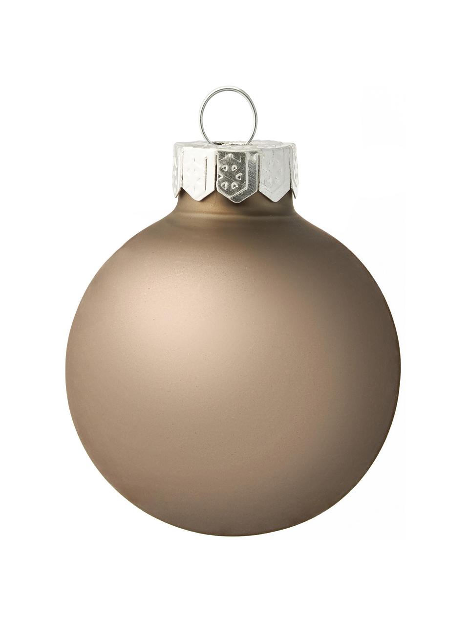 Boules de Noël Evergreen, 16 pièces, Brun clair, Ø 4 cm, 16 pièces