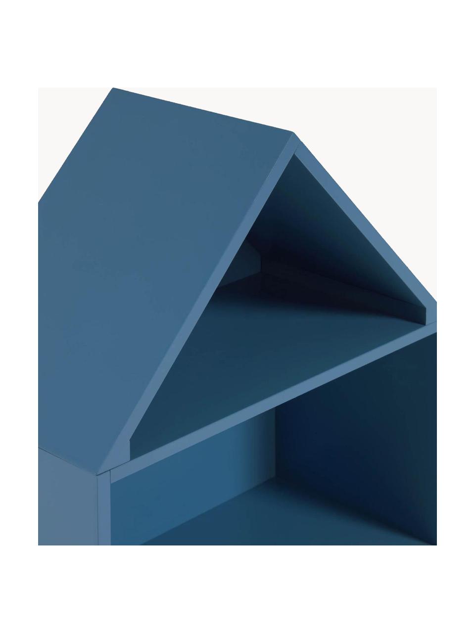 Kinder-Regal Celeste, Mitteldichte Holzfaserplatte (MDF), lackiert, Blau, B 50 x H 105 cm