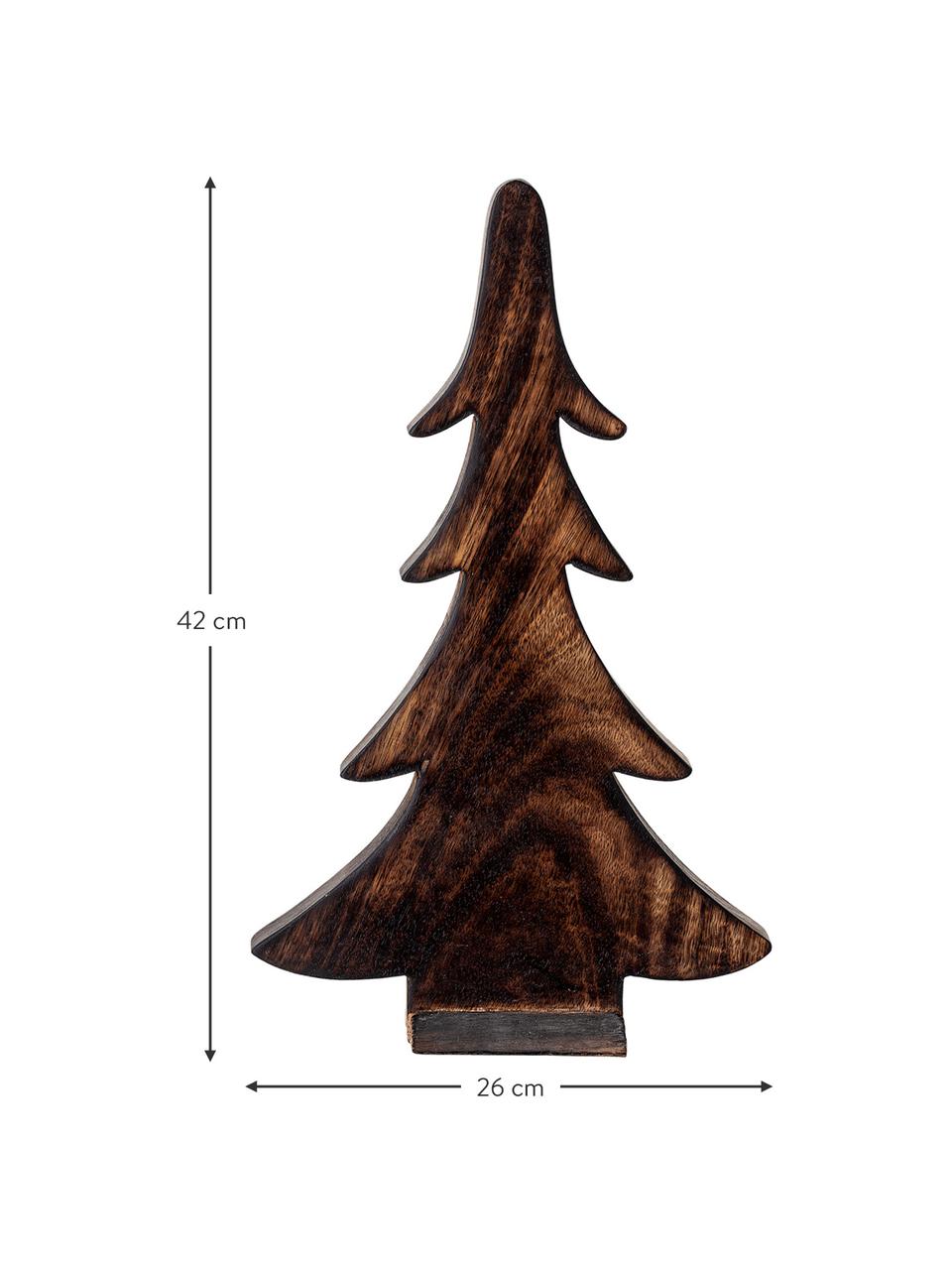 Decoratief boompje Mong van mangohout, Mangohout, Bruin, B 26 x H 42 cm