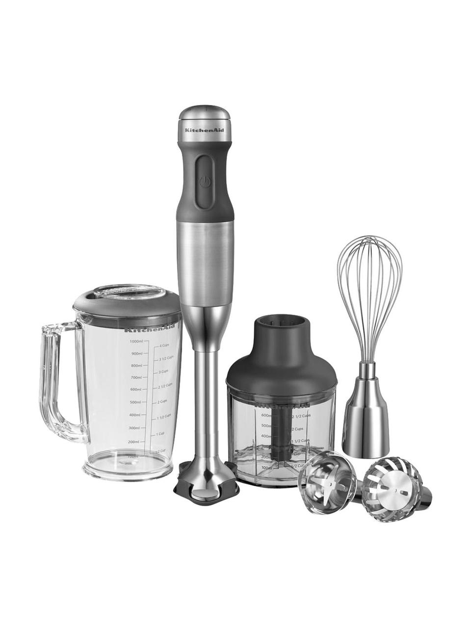 Stabmixer-Set KitchenAid, 14-tlg., Gehäuse: Kunststoff., Edelstahl, 6 x 40 cm