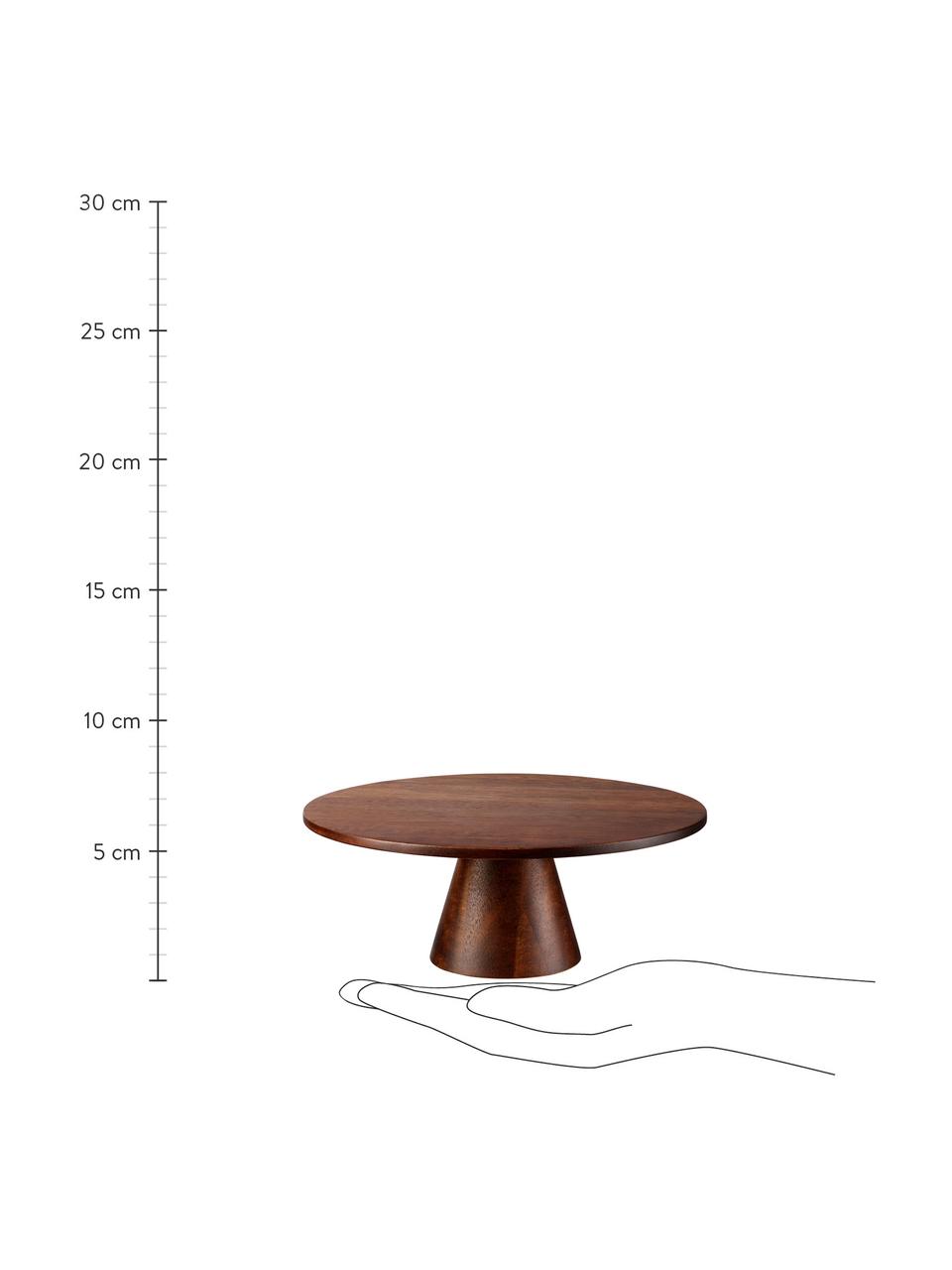 Acaciahouten taartplateau Wood, verschillende formaten, Acaciahout, Acaciahout, Ø 29 x H 12 cm