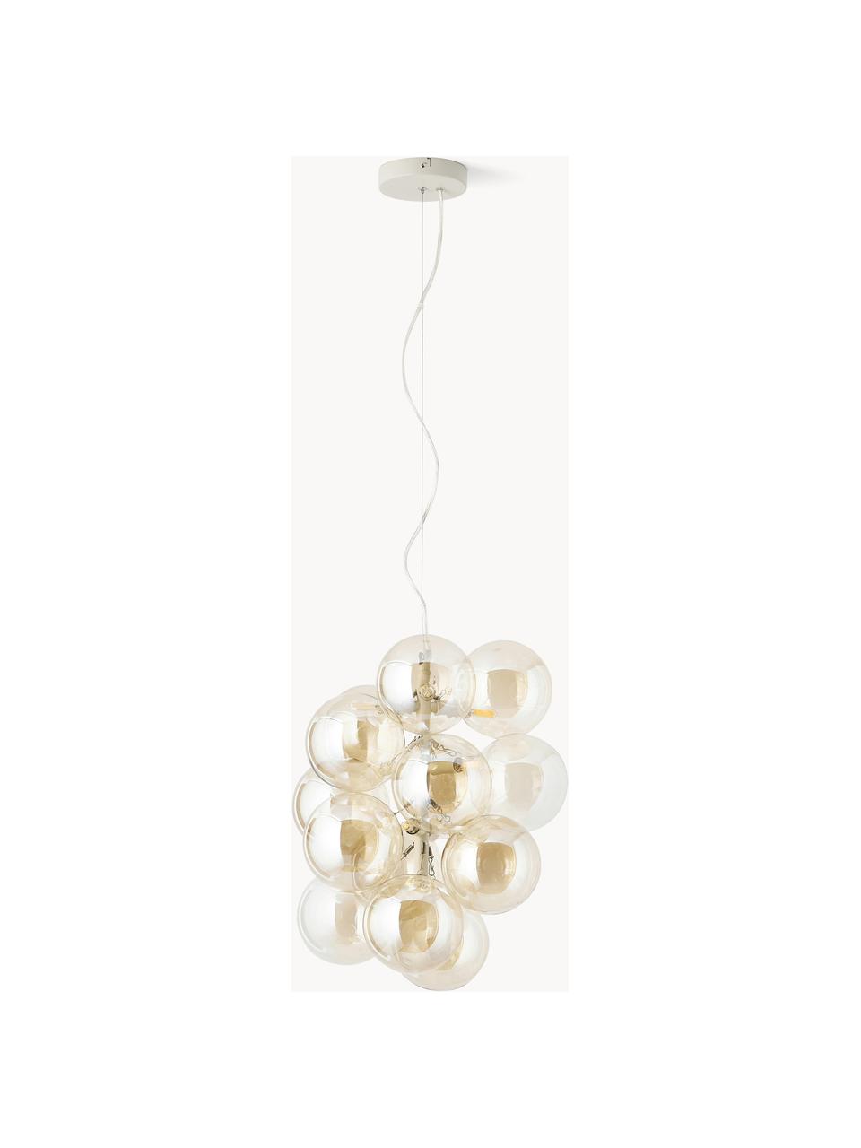 Design hanglamp Bubbles van glas, Goudkleurig, Ø 32 cm