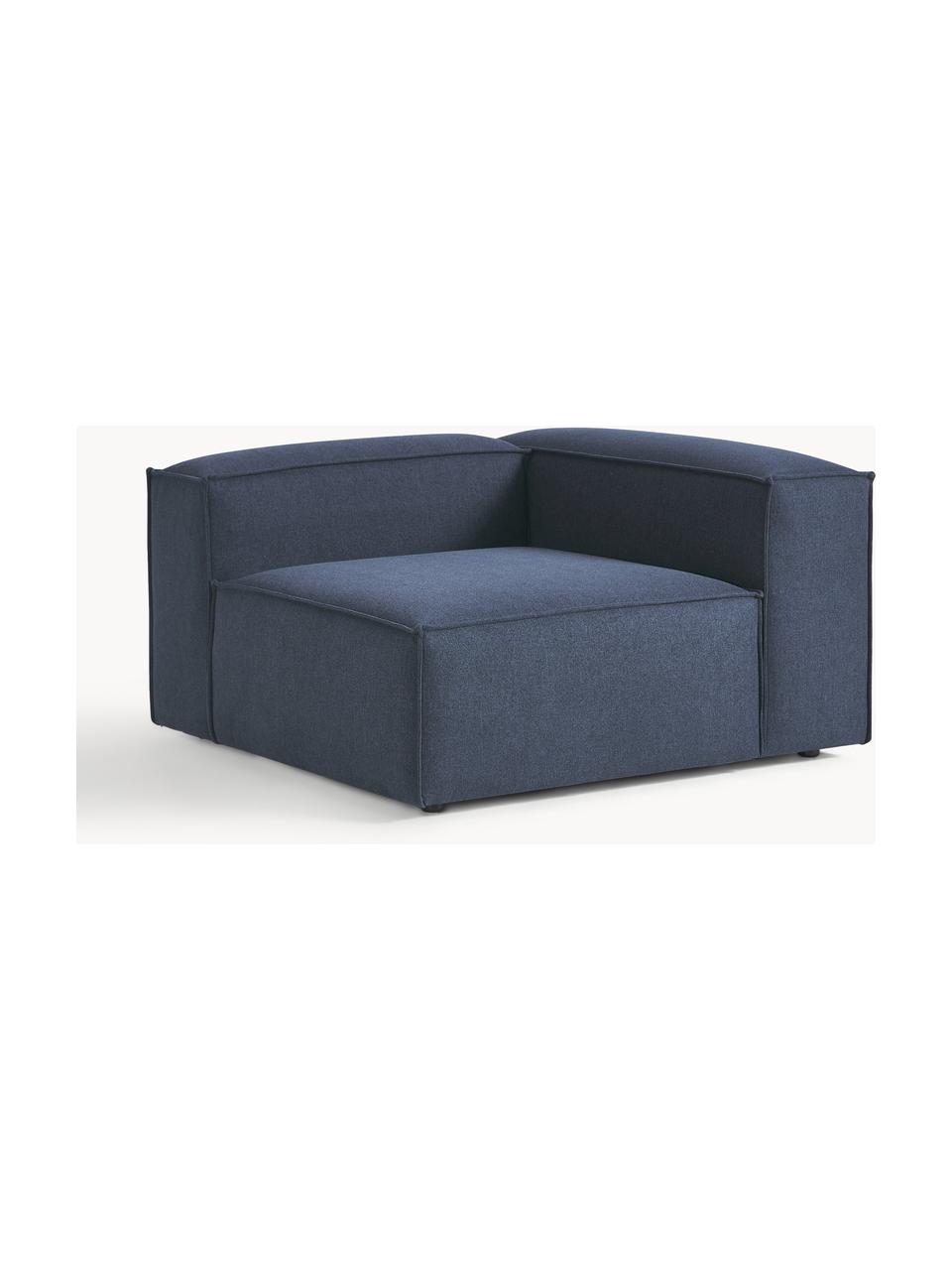 Módulo de esquina sofá Lennon, Tapizado: 100% poliéster Alta resis, Estructura: madera contrachapada de p, Patas: plástico Este producto es, Tejido azul oscuro, An 119 x F 119 cm, chaise longue izquierda