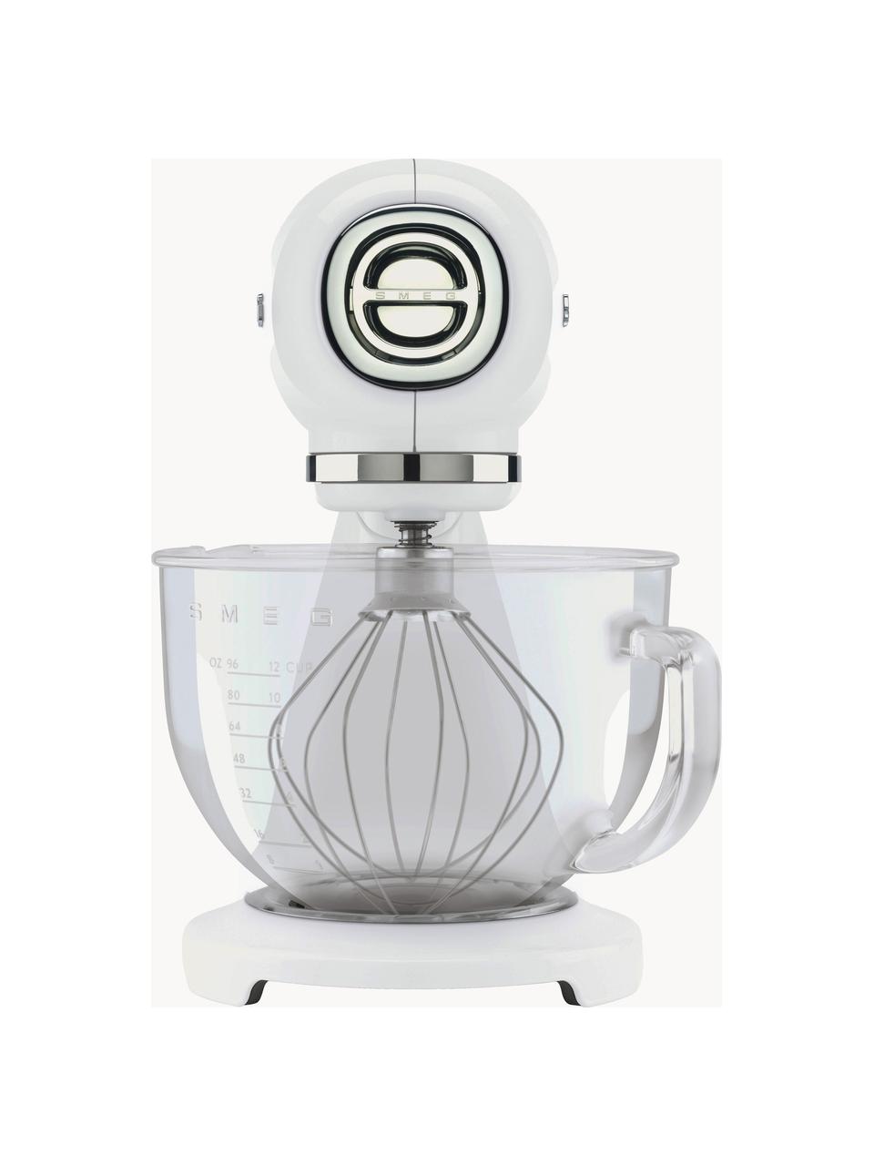 Keukenmachine 50's Style, Schaal: glas, Wit, glanzend, B 40 x H 38 cm