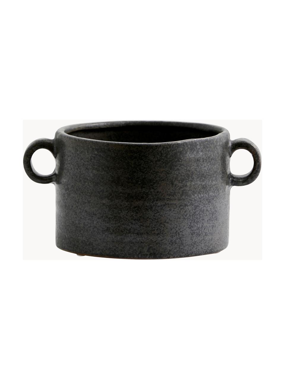 Kleine Schüssel Mindy, 2 Stück, Keramik, Steingut, Schwarz, Ø 13 x H 9 cm