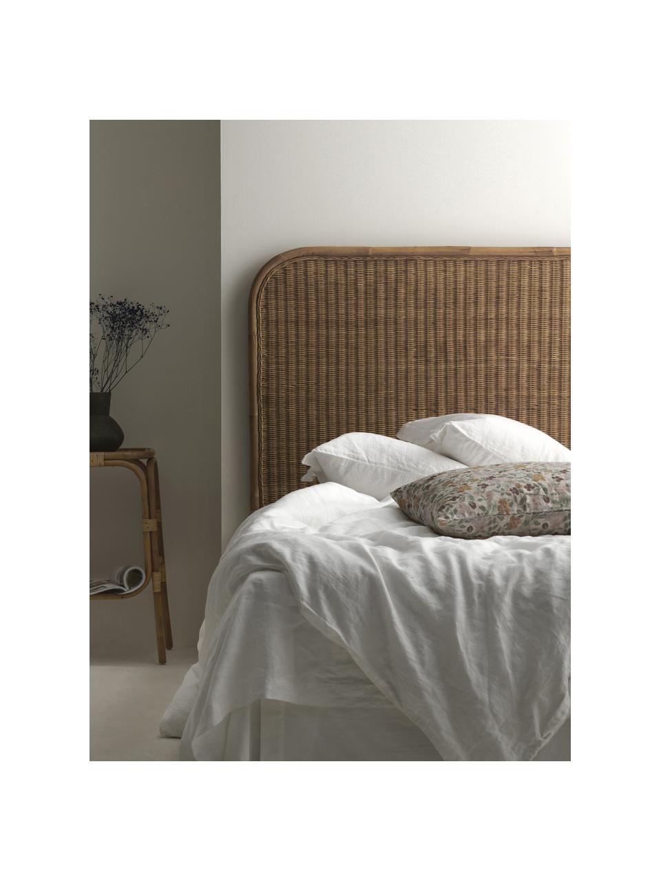Zagłówek do łóżka z rattanu Helen, Rattan, Brązowy, S 160 x W 137 cm