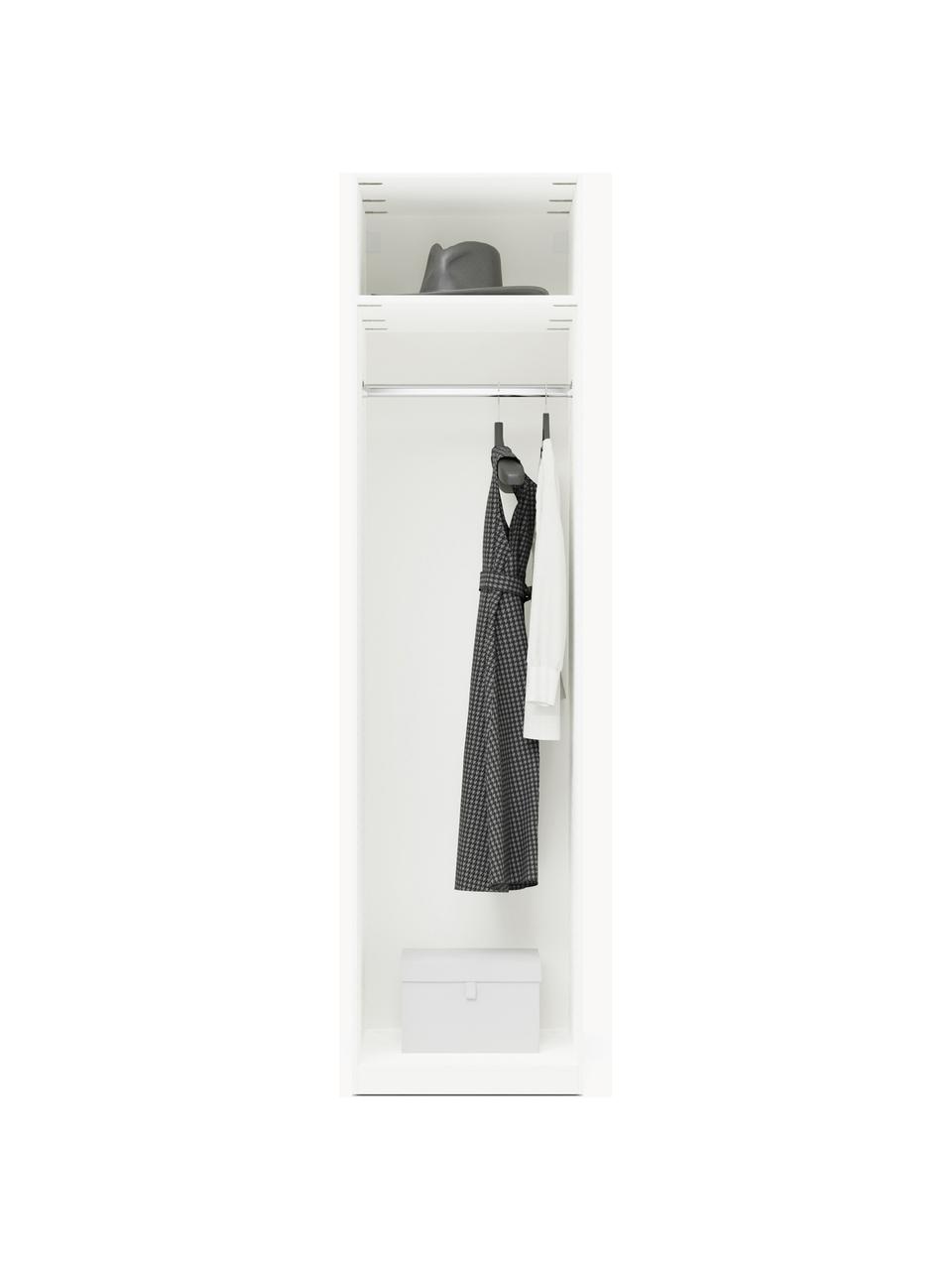 Modulární skříň s otočnými dveřmi Leon, šířka 50 cm, více variant, Bílá, Interiér Classic, Š 50 x V 200 cm