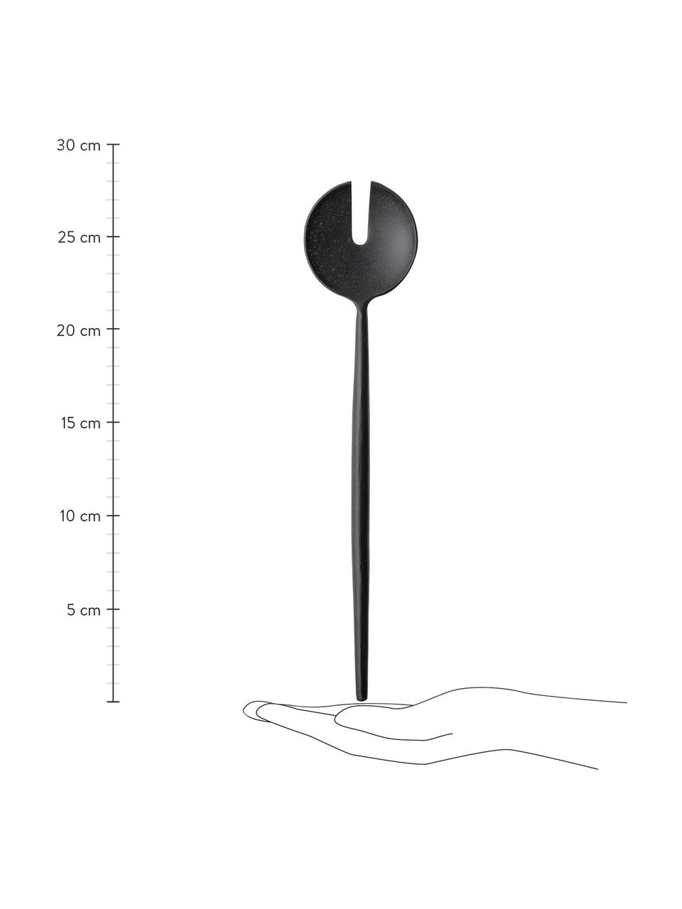 Salatbesteck Handrin in Schwarz mit mattem Finish, 2er-Set, Edelstahl 14/1, lackiert

Das Besteck ist aus Edelstahl gefertigt. Somit ist es langlebig, rostet nicht und ist resistent gegen Bakterien., Schwarz, L 28 cm