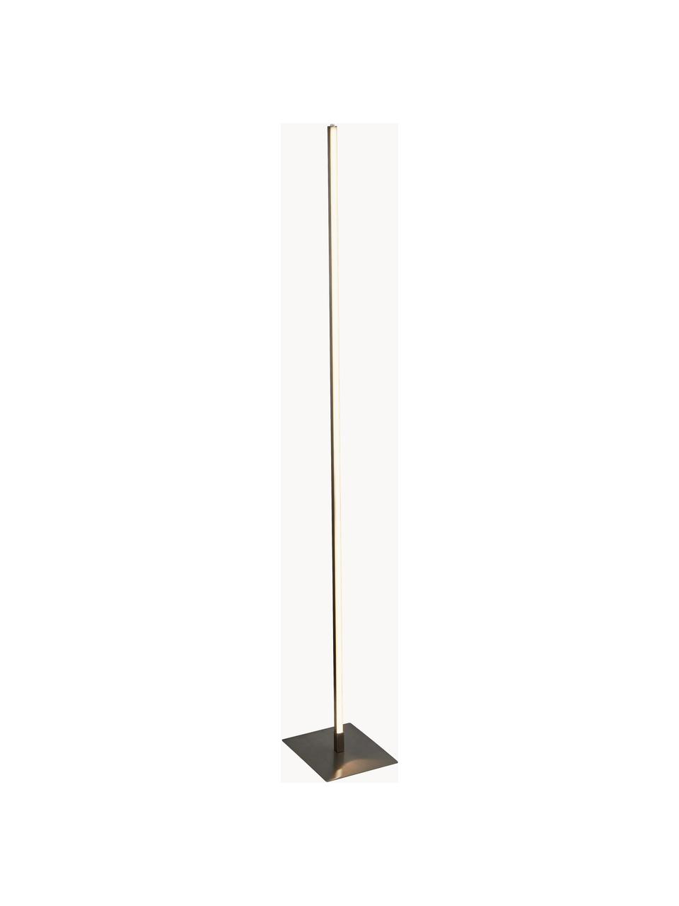 LED vloerlamp Tribeca met kleurwisselfunctie, Lampenkap: staal, aluminium, Lampvoet: staal, aluminium, Diffuser: kunststof, Zilverkleurig, B 20 x H 150 cm