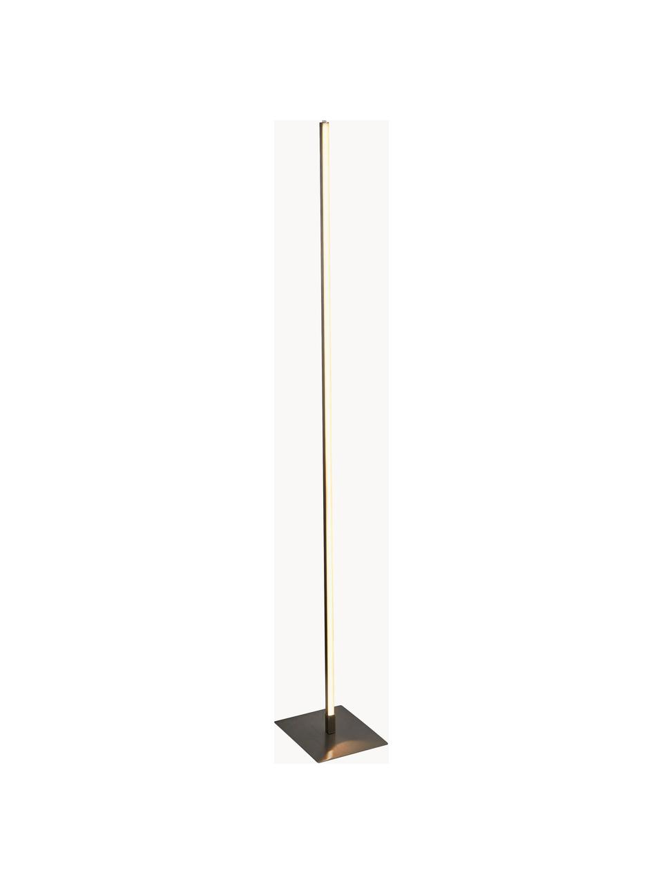 LED vloerlamp Tribeca met kleurwisselfunctie, Lampenkap: staal, aluminium, Lampvoet: staal, aluminium, Diffuser: kunststof, Zilverkleurig, B 20 x H 150 cm