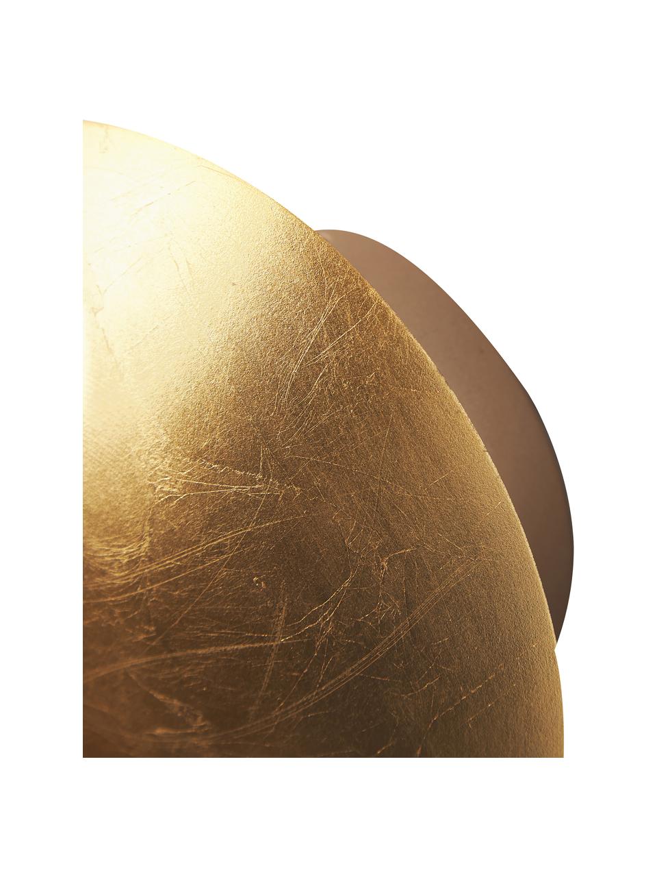 Aplique con efecto envejecido Sunset, Lámpara: metal recubierto, Dorado, Ø 17 x F 8 cm