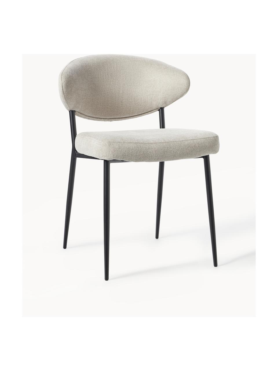 Čalouněné židle Adele, 2 ks, Světle béžová, Š 54 cm, H 57 cm