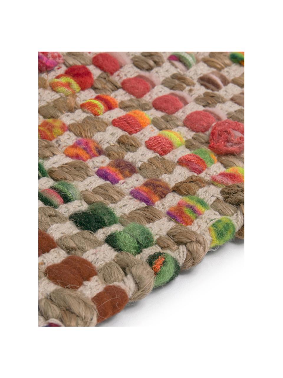 Gekleurd vloerkleed Cando van jute-mix, 60% synthetische vezels, 40% jute, Jute, multicolour, B 150 x L 200 cm (maat S)