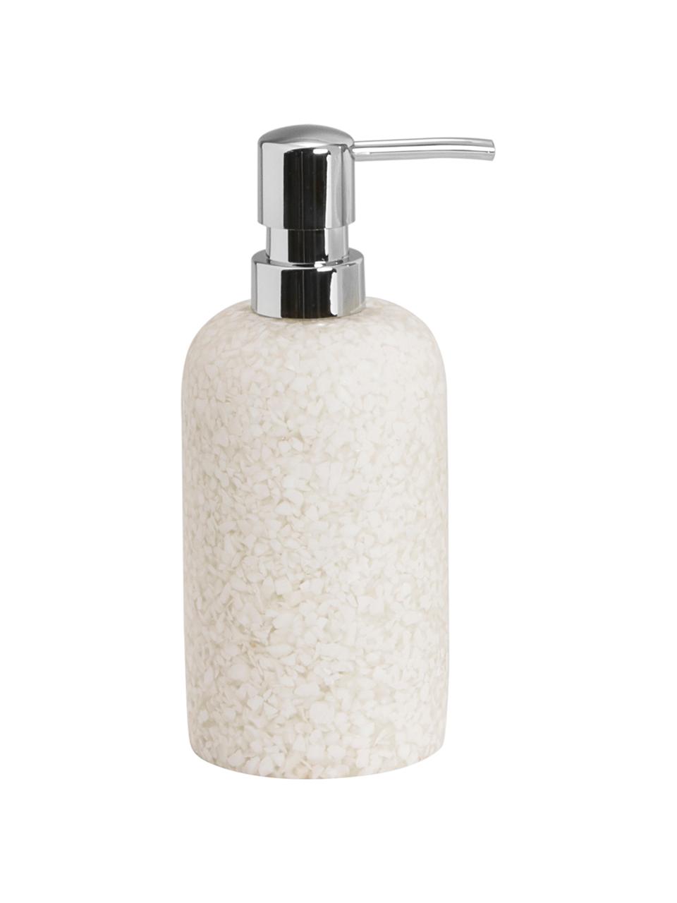 Distributeur de savon Neru, Plastique, Beige clair, Ø 8 cm x haut. 19 cm