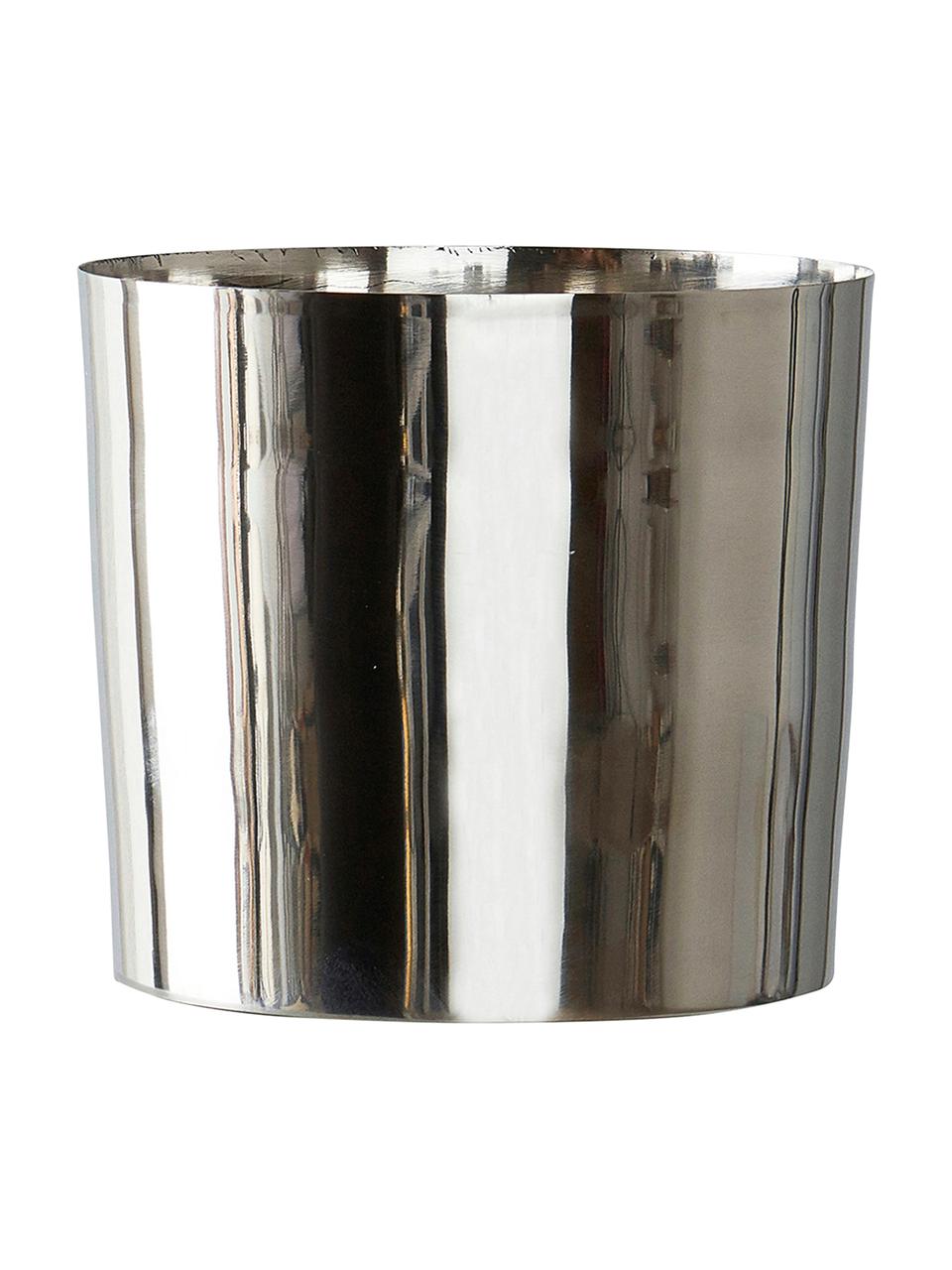 Kleiner Übertopf Gunnebo in Silber, Metall, beschichtet, Silberfarben, Ø 14 x H 13 cm