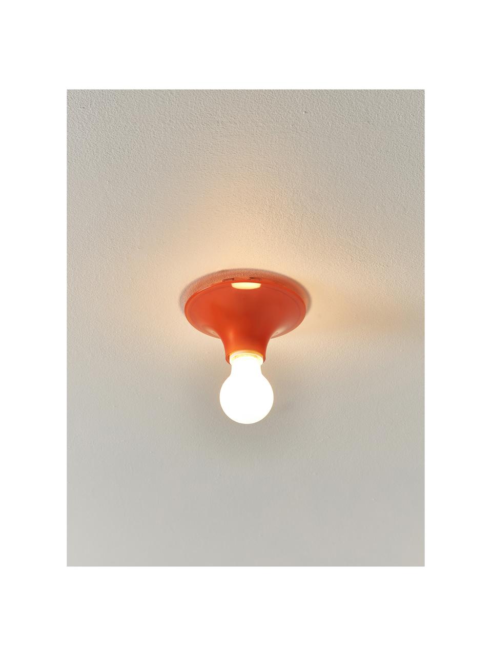 Lampa sufitowa Teti, Poliwęglan, Pomarańczowy, Ø 14 x W 7 cm