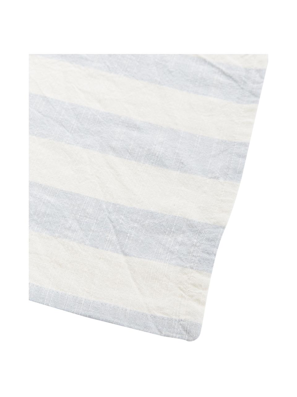 Látkové ubrousky z bavlny Strip, 2 ks, 100 % bavlna, Modrá, bílá, pruhovaná, Š 45 cm, D 45 cm