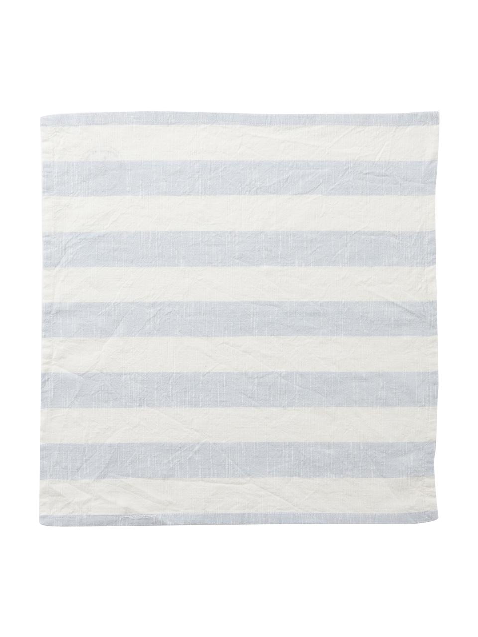 Látkové obrúsky z bavlny Strip, 2 ks, 100 %  bavlna, Modrá, biela, pruhovaná, Š 45 x D 45 cm