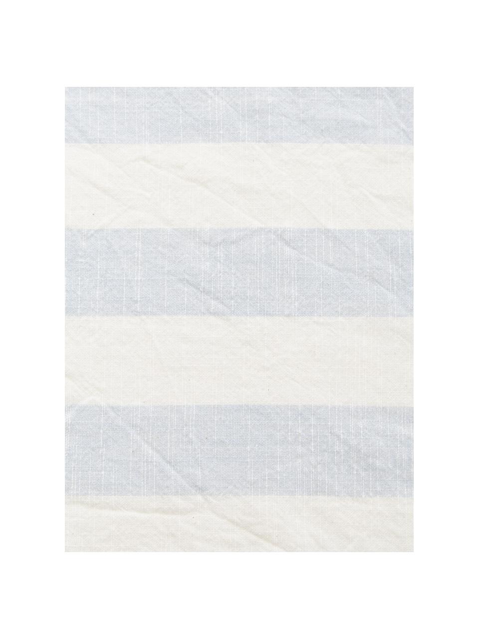 Servilletas de algodón Strip, 2 uds., 100% algodón, Azul y blanco a rayas, An 45 x L 45 cm