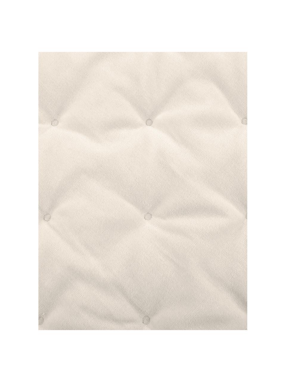 Prešívaný prehoz zo zamatu Cheryl, Béžová, Š 240 x D 250 cm (pre postele do 200 x 200 cm)