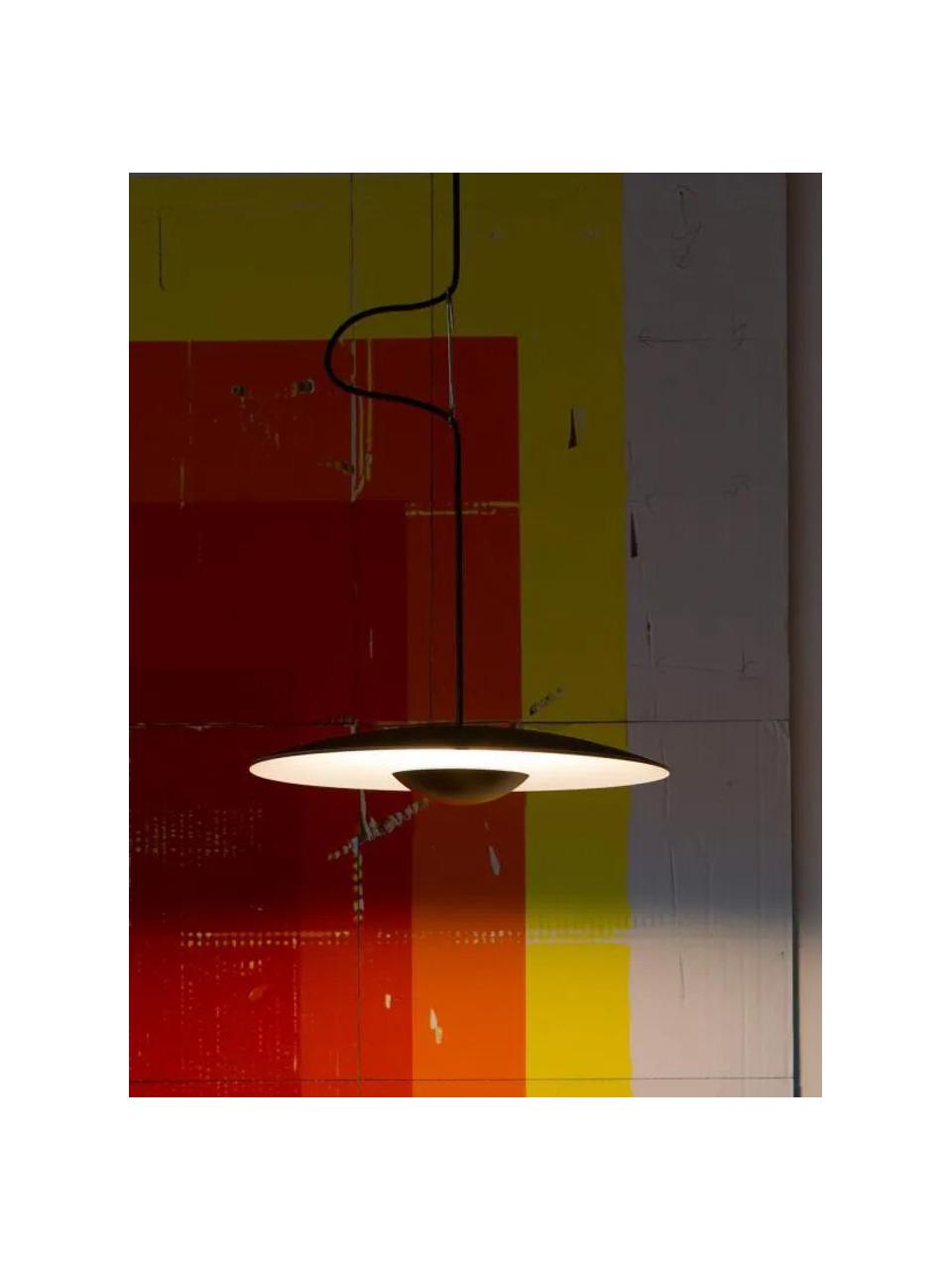 Dimmbare LED-Pendelleuchte Ginger, verschiedene Größen, Schwarz, Off White, Ø 60 x H 12 cm