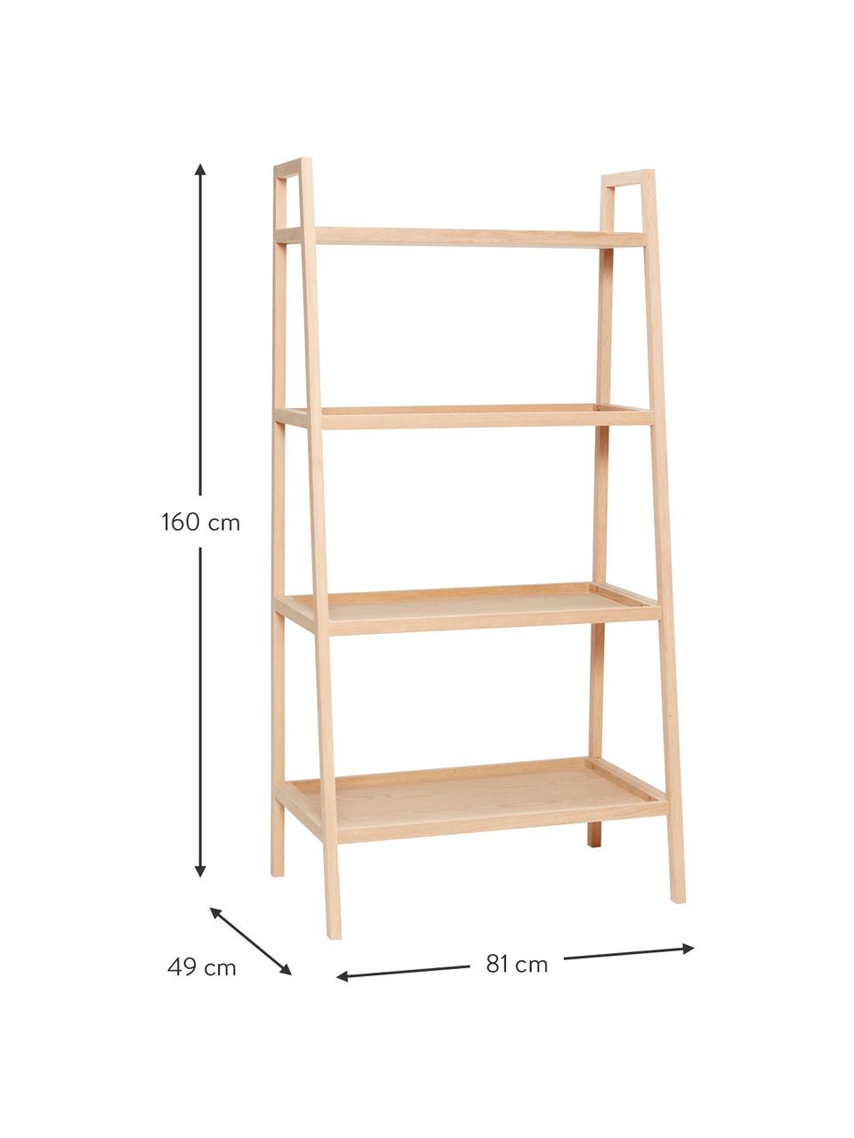 Ladderrek Accent van eikenhout, Eikenhout, FSC-gecertificeerd, Eikenhout, B 81 x H 160 cm