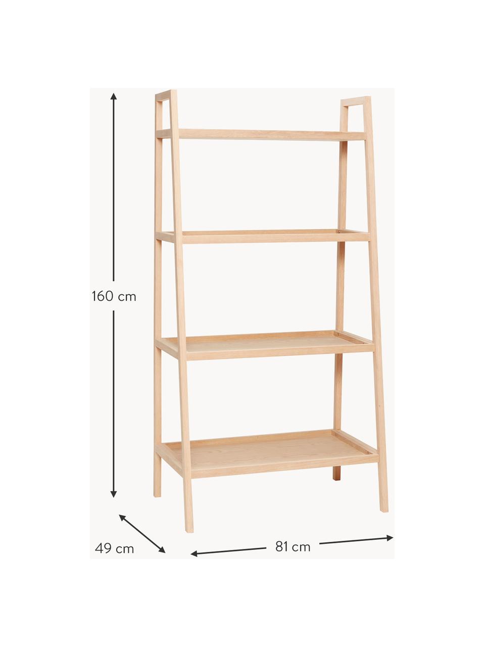 Ladderrek Accent van eikenhout, Eikenhout 

Dit product is gemaakt van duurzaam geproduceerd, FSC®-gecertificeerd hout., Eikenhout, B 81 x H 160 cm