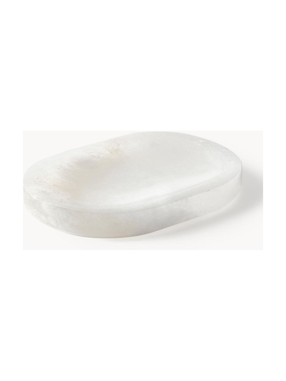 Mydelnička z alabastru Valo, Alabaster, Biela, Š 14 x H 10 cm