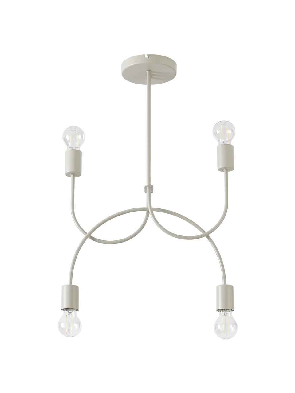 Plafonnier Bea, Beige, larg. 49 x haut. 69 cm