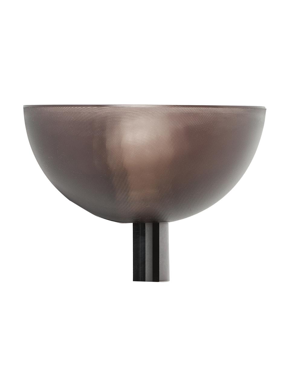 Kinkiet LED z funkcją przyciemniania Fata, Tworzywo sztuczne, Brązowy, odcienie chromu, S 16 x W 17 cm