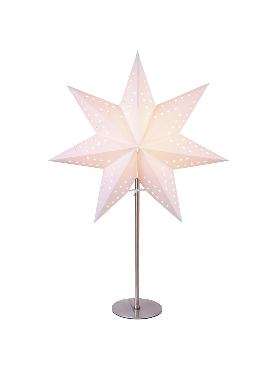 Shining Star Bobo, Voet: metaal, Wit, zilverkleurig, B 34 cm x H 51 cm