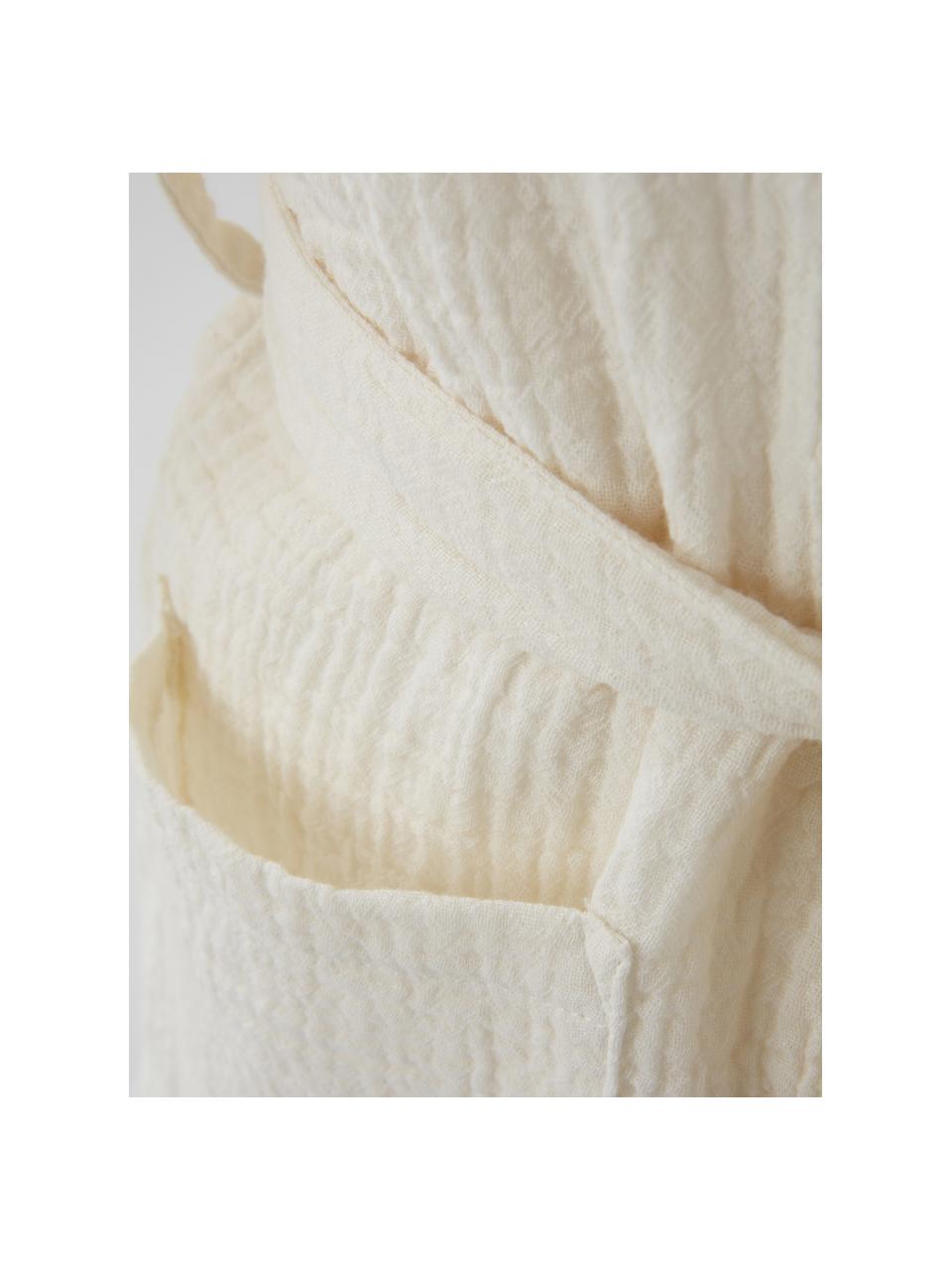 Župan z mušelínu Lilia Mini, různé velikosti, 100 % mušelín z organické bavlny, certifikace GOTS, Přírodní bílá, 86/92