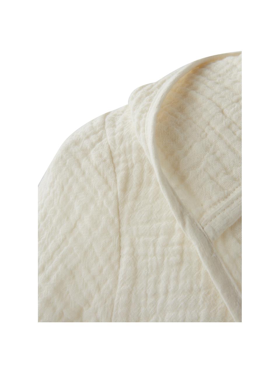 Peignoir en mousseline Lilia Mini, plusieurs tailles, 100% mousseline de coton bio, certifié GOTS, Blanc naturel, 86/92