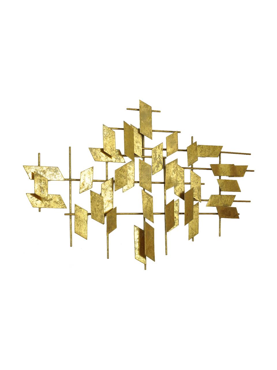 XL-Wandobjekt Tara aus Metall, Metall, Goldfarben, B 95 x H 60 cm