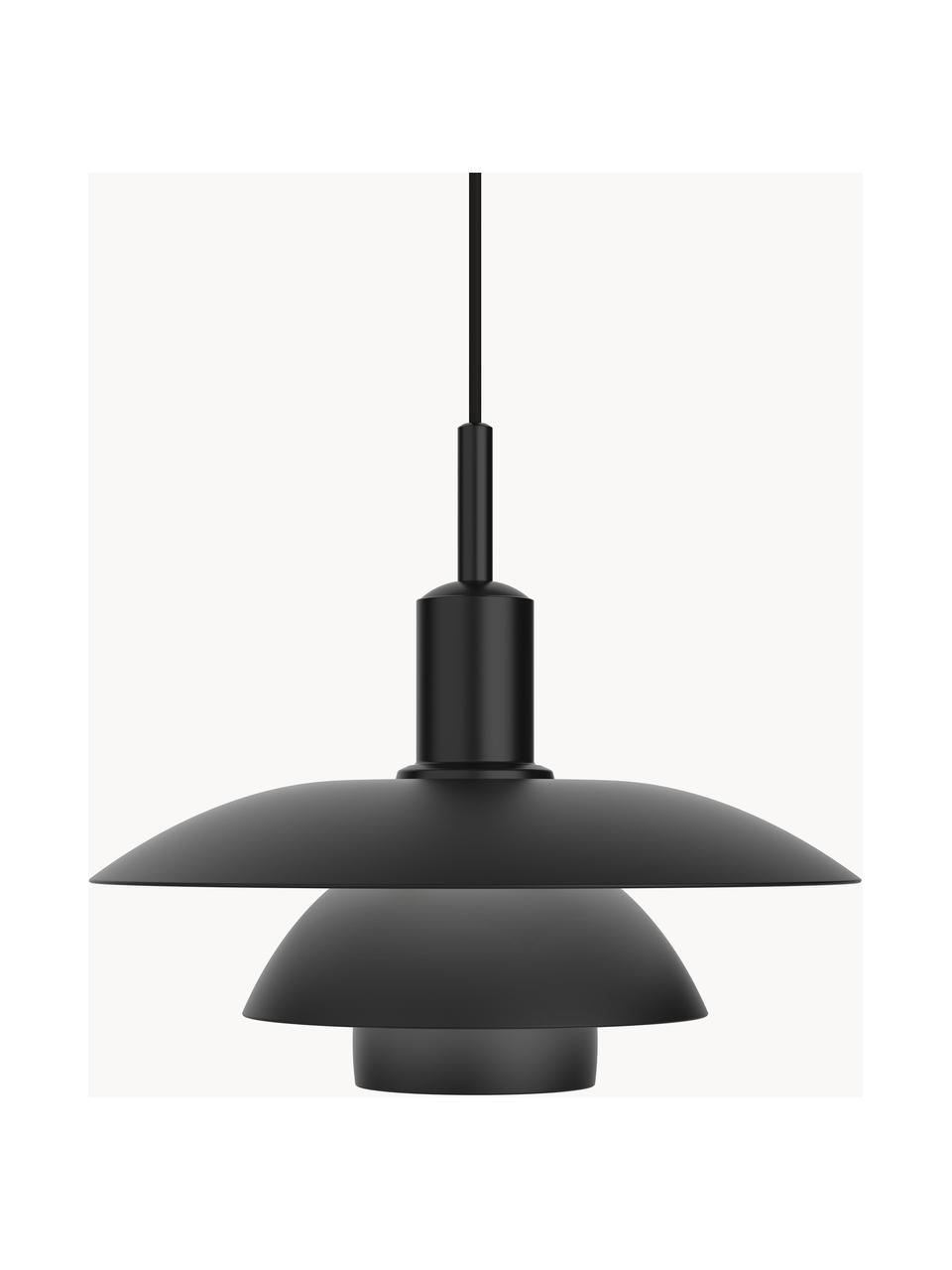 Lámpara de techo PH 5/5, Cable: cubierto en tela, Negro, Ø 50 x Al 43 cm