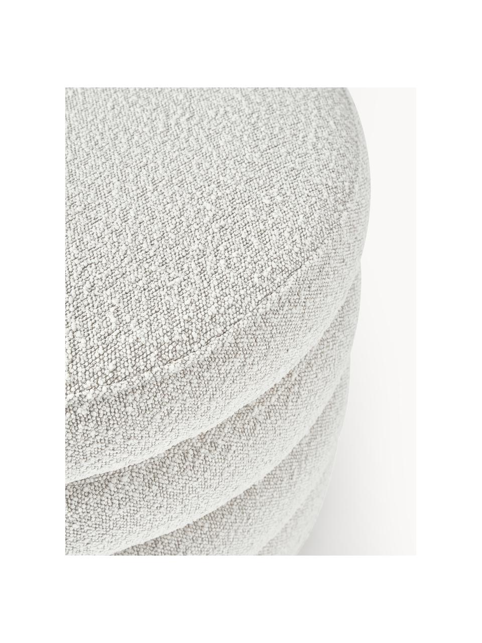 Pouf Sgabello - Bouclé Bianco - Luxe