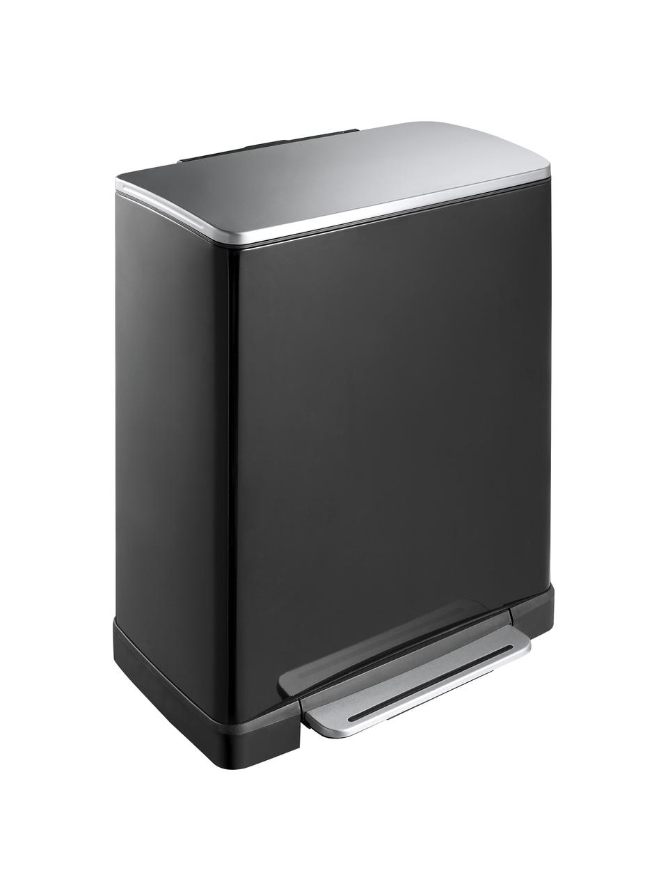 Kosz na śmieci Recycle E-Cube, 28 l + 18 l, Czarny, S 50 x W 65 cm, 28 l + 18 l