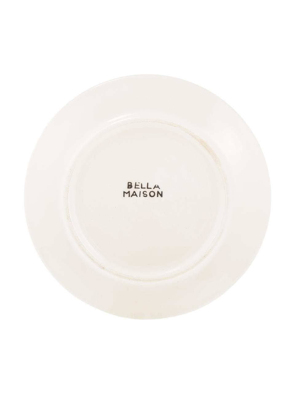 Ručně vyrobený snídaňový talíř s barevným přechodem Pure, 6 ks, Keramika, Béžová, bílá, Ø 21 cm