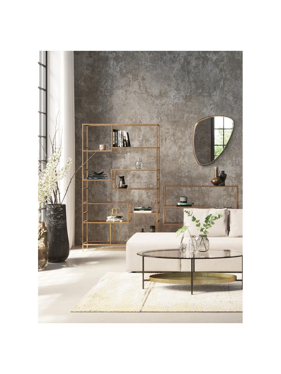 Metall-Regal Loft, Gestell: Metall, pulverbeschichtet, Goldfarben, B 115 x H 100 cm