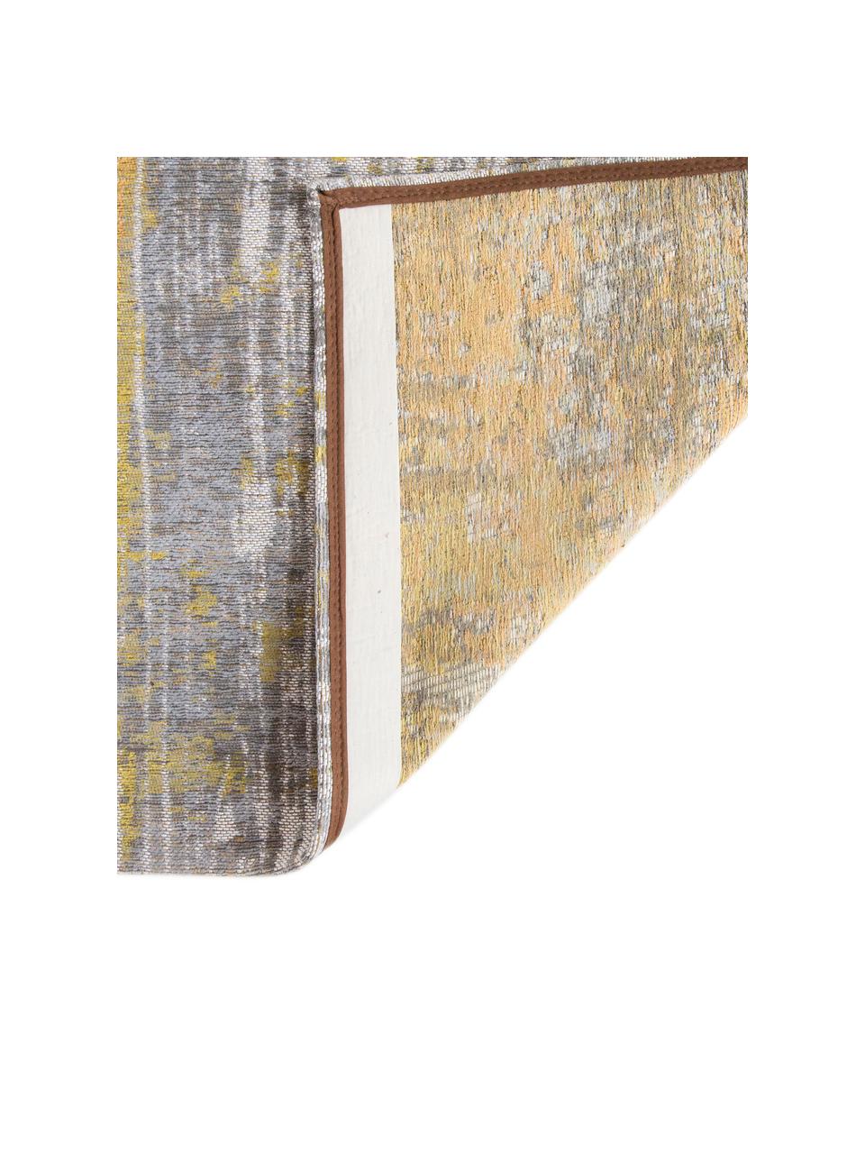 Tapis design Streaks, Jaune, gris, larg. 80 x long. 150 cm (taille XS)