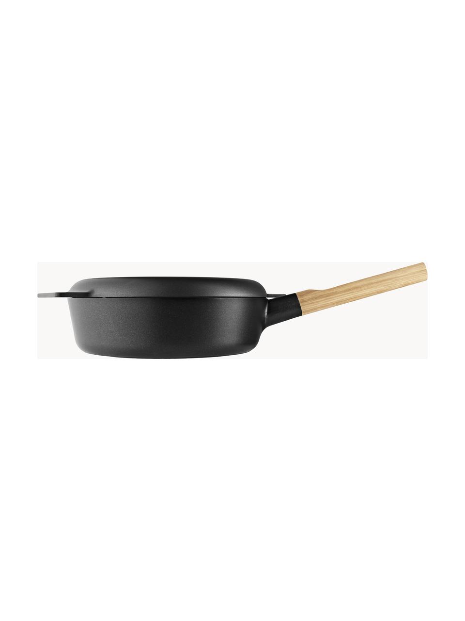 Soté pánev s nepřilnavým povrchem Nordic Kitchen, Černá, dubové dřevo, Ø 25 cm, V 12 cm