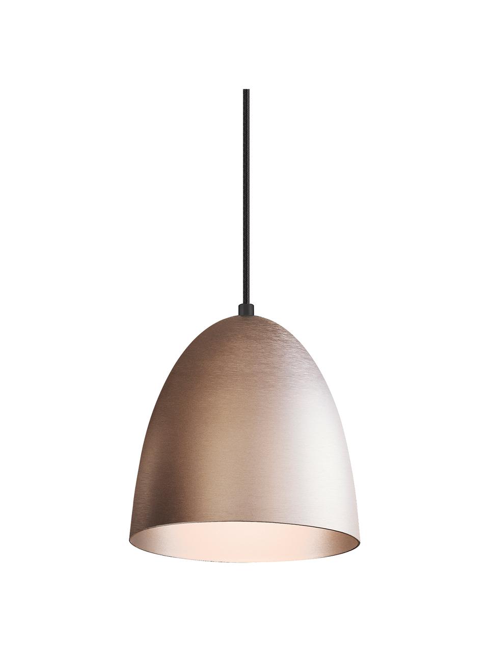 Kleine hanglamp The Classic, Lampenkap: metaal, Baldakijn: kunststof, Zilverkleurig, Ø 20 x H 21 cm